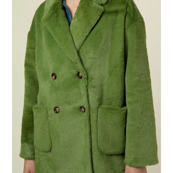 FRNCH kAKi Faux Fur Jacket - Picture 1 of 3